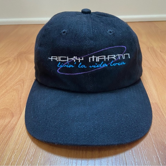 Vintage Ricky Martin Livin’ La Vida Loca Logo Tour Strap Back Hat